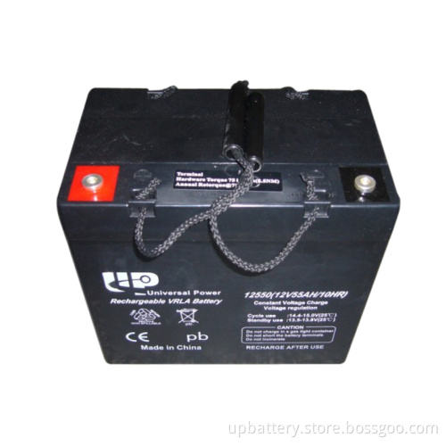Solar Deep Cycle AGM Lead Acid Battery 12V55ah
